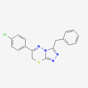 3-benzyl-6-(4-chlorophenyl)-7H-[1,2,4]triazolo[3,4-b][1,3,4]thiadiazine