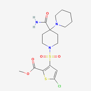 Methyl 3-[(4'-carbamoyl-1,4'-bipiperidin-1'-yl)sulfonyl]-5-chlorothiophene-2-carboxylate