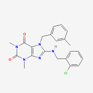 8-[(2-chlorobenzyl)amino]-1,3-dimethyl-7-(3-methylbenzyl)-3,7-dihydro-1H-purine-2,6-dione