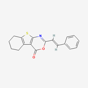 2-[(E)-2-phenylethenyl]-5,6,7,8-tetrahydro-4H-[1]benzothieno[2,3-d][1,3]oxazin-4-one