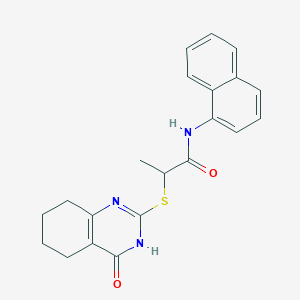 N-(naphthalen-1-yl)-2-[(4-oxo-3,4,5,6,7,8-hexahydroquinazolin-2-yl)sulfanyl]propanamide