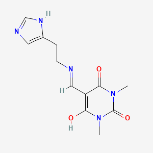 5-({[2-(1H-imidazol-4-yl)ethyl]amino}methylidene)-1,3-dimethylpyrimidine-2,4,6(1H,3H,5H)-trione