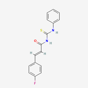 (2E)-3-(4-fluorophenyl)-N-(phenylcarbamothioyl)prop-2-enamide