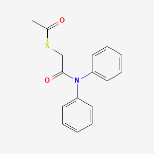 S-[2-(diphenylamino)-2-oxoethyl] ethanethioate