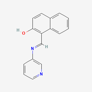 1-[(E)-(pyridin-3-ylimino)methyl]naphthalen-2-ol