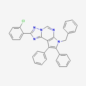 7-benzyl-2-(2-chlorophenyl)-8,9-diphenyl-7H-pyrrolo[3,2-e][1,2,4]triazolo[1,5-c]pyrimidine