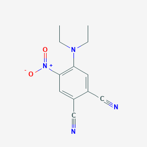 molecular formula C12H12N4O2 B10874853 4-(Diethylamino)-5-nitrobenzene-1,2-dicarbonitrile 