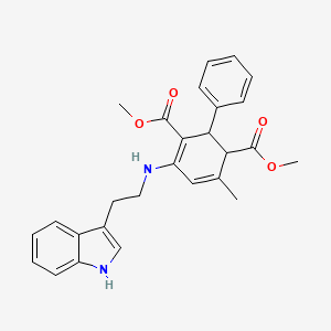 dimethyl 4-{[2-(1H-indol-3-yl)ethyl]amino}-6-methyl-2-phenylcyclohexa-3,5-diene-1,3-dicarboxylate