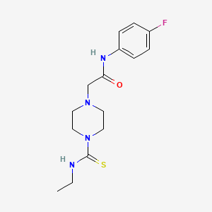 2-[4-(ethylcarbamothioyl)piperazin-1-yl]-N-(4-fluorophenyl)acetamide