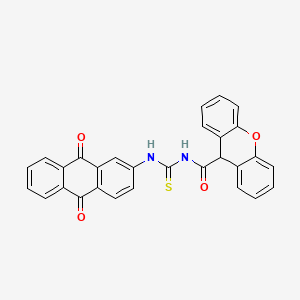 molecular formula C29H18N2O4S B10874924 N-[(9,10-dioxo-9,10-dihydroanthracen-2-yl)carbamothioyl]-9H-xanthene-9-carboxamide 