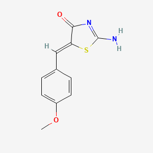 molecular formula C11H10N2O2S B10874936 2-Imino-5-(4-methoxy-benzylidene)-thiazolidin-4-one 