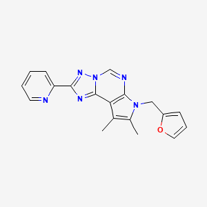 7-(2-Furylmethyl)-8,9-dimethyl-2-(2-pyridyl)-7H-pyrrolo[3,2-E][1,2,4]triazolo[1,5-C]pyrimidine