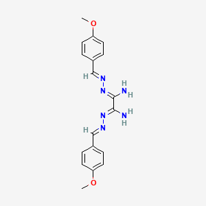 molecular formula C18H20N6O2 B10875005 (1Z,2Z)-N'~1~,N'~2~-bis[(E)-(4-methoxyphenyl)methylidene]ethanedihydrazonamide 