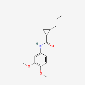 2-butyl-N-(3,4-dimethoxyphenyl)cyclopropanecarboxamide