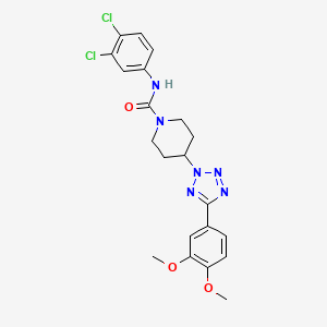 N-(3,4-dichlorophenyl)-4-[5-(3,4-dimethoxyphenyl)-2H-tetrazol-2-yl]piperidine-1-carboxamide