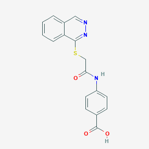 4-{[(Phthalazin-1-ylsulfanyl)acetyl]amino}benzoic acid