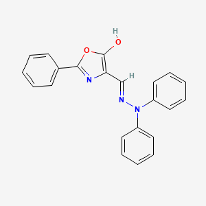 (4Z)-4-[(2,2-diphenylhydrazinyl)methylidene]-2-phenyl-1,3-oxazol-5(4H)-one