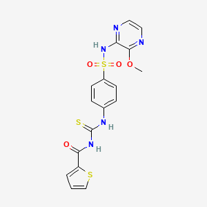 N-({4-[(3-methoxypyrazin-2-yl)sulfamoyl]phenyl}carbamothioyl)thiophene-2-carboxamide