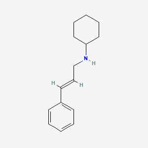 molecular formula C15H21N B10875088 N-[(2E)-3-phenylprop-2-en-1-yl]cyclohexanamine 