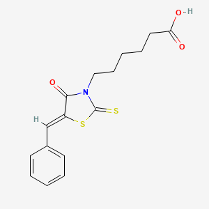 6-(5-Benzylidene-4-oxo-2-thioxo-thiazolidin-3-yl)hexanoic acid