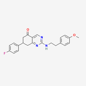 7-(4-fluorophenyl)-2-{[2-(4-methoxyphenyl)ethyl]amino}-7,8-dihydroquinazolin-5(6H)-one