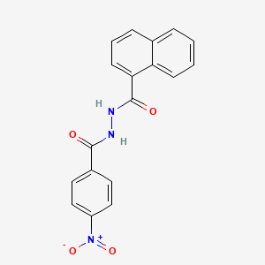 N'-[(4-nitrophenyl)carbonyl]naphthalene-1-carbohydrazide