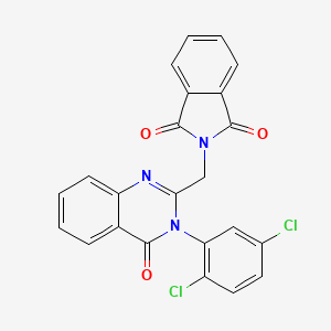 2-{[3-(2,5-dichlorophenyl)-4-oxo-3,4-dihydroquinazolin-2-yl]methyl}-1H-isoindole-1,3(2H)-dione