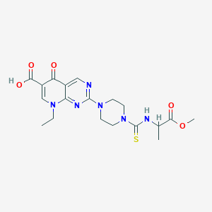 8-Ethyl-2-{4-[(1-methoxy-1-oxopropan-2-yl)carbamothioyl]piperazin-1-yl}-5-oxo-5,8-dihydropyrido[2,3-d]pyrimidine-6-carboxylic acid