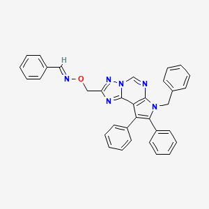 Benzaldehyde O~1~-[(7-benzyl-8,9-diphenyl-7H-pyrrolo[3,2-E][1,2,4]triazolo[1,5-C]pyrimidin-2-YL)methyl]oxime