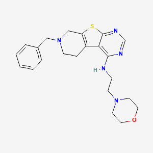 11-benzyl-N-(2-morpholin-4-ylethyl)-8-thia-4,6,11-triazatricyclo[7.4.0.02,7]trideca-1(9),2,4,6-tetraen-3-amine