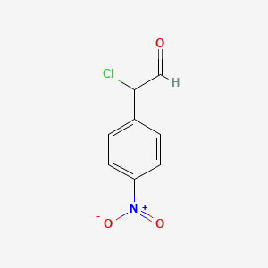 molecular formula C8H6ClNO3 B10875440 Chloro(4-nitrophenyl)acetaldehyde 