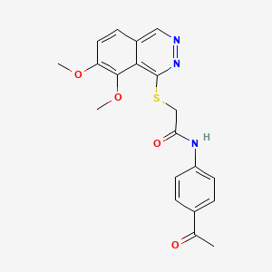 N-(4-acetylphenyl)-2-[(7,8-dimethoxyphthalazin-1-yl)sulfanyl]acetamide