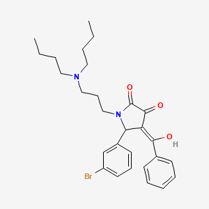 4-Benzoyl-5-(3-bromophenyl)-1-[3-(dibutylamino)propyl]-3-hydroxy-1,5-dihydro-2H-pyrrol-2-one