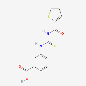 3-{[(Thiophen-2-ylcarbonyl)carbamothioyl]amino}benzoic acid