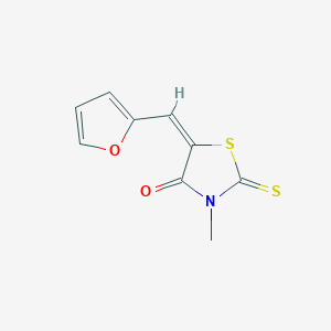 (5E)-5-(furan-2-ylmethylidene)-3-methyl-2-thioxo-1,3-thiazolidin-4-one