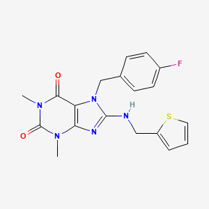 7-(4-fluorobenzyl)-1,3-dimethyl-8-[(2-thienylmethyl)amino]-3,7-dihydro-1H-purine-2,6-dione