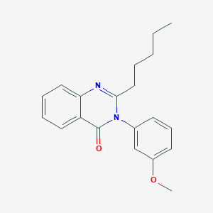 molecular formula C20H22N2O2 B10875561 3-(3-methoxyphenyl)-2-pentylquinazolin-4(3H)-one 