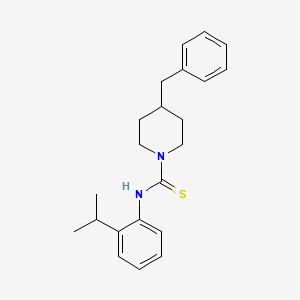 molecular formula C22H28N2S B10875588 4-benzyl-N-[2-(propan-2-yl)phenyl]piperidine-1-carbothioamide 