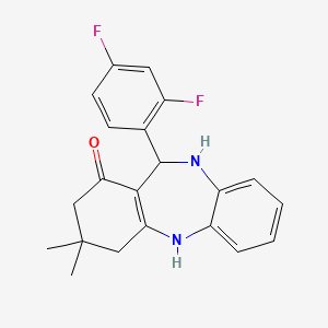 11-(2,4-difluorophenyl)-3,3-dimethyl-2,3,4,5,10,11-hexahydro-1H-dibenzo[b,e][1,4]diazepin-1-one