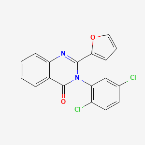 4(3H)-Quinazolinone, 3-(2,5-dichlorophenyl)-2-(2-furanyl)-