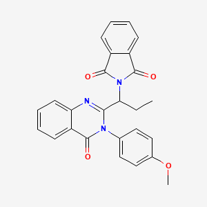 2-{1-[3-(4-methoxyphenyl)-4-oxo-3,4-dihydroquinazolin-2-yl]propyl}-1H-isoindole-1,3(2H)-dione