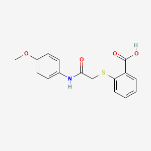 2-({2-[(4-Methoxyphenyl)amino]-2-oxoethyl}sulfanyl)benzoic acid