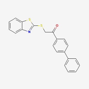 2-(1,3-Benzothiazol-2-ylsulfanyl)-1-(biphenyl-4-yl)ethanone