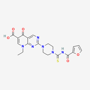 8-Ethyl-2-{4-[(furan-2-ylcarbonyl)carbamothioyl]piperazin-1-yl}-5-oxo-5,8-dihydropyrido[2,3-d]pyrimidine-6-carboxylic acid