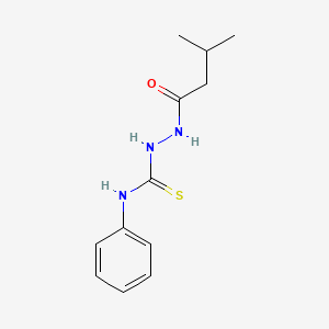 molecular formula C12H17N3OS B10875855 2-(3-methylbutanoyl)-N-phenylhydrazinecarbothioamide 