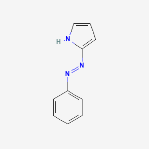 molecular formula C10H9N3 B10875868 2-[(E)-phenyldiazenyl]-1H-pyrrole 