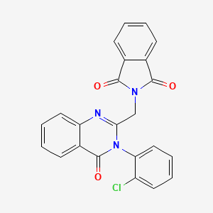 2-{[3-(2-chlorophenyl)-4-oxo-3,4-dihydroquinazolin-2-yl]methyl}-1H-isoindole-1,3(2H)-dione