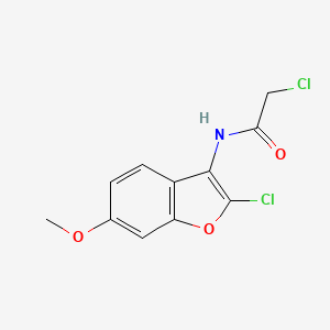 2-chloro-N-(2-chloro-6-methoxy-1-benzofuran-3-yl)acetamide