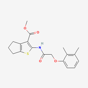 molecular formula C19H21NO4S B10875918 methyl 2-{[(2,3-dimethylphenoxy)acetyl]amino}-5,6-dihydro-4H-cyclopenta[b]thiophene-3-carboxylate 