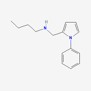 molecular formula C15H20N2 B10875936 Butyl[(1-phenylpyrrol-2-yl)methyl]amine 